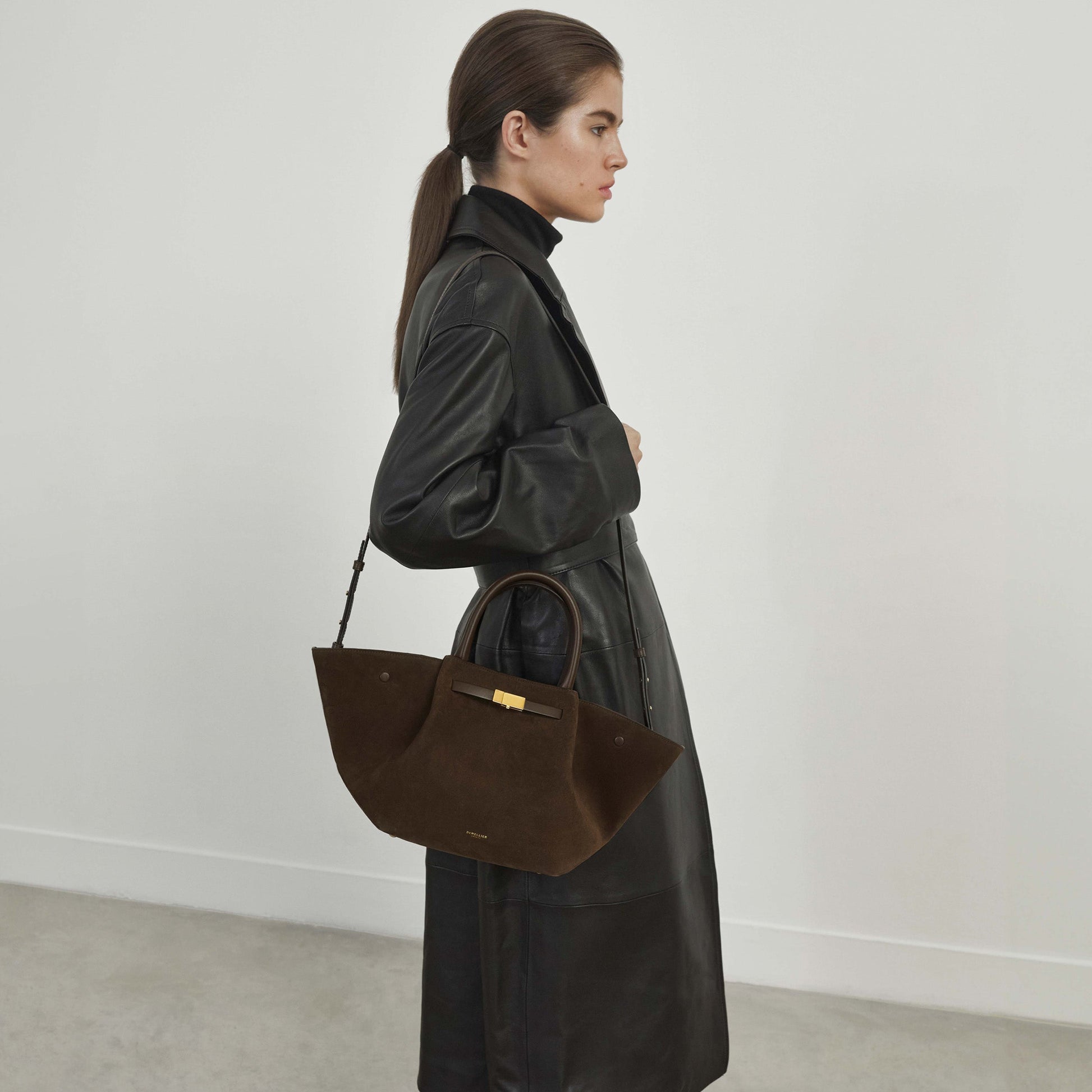 Milenne Small Tote Çanta - Kahverengi