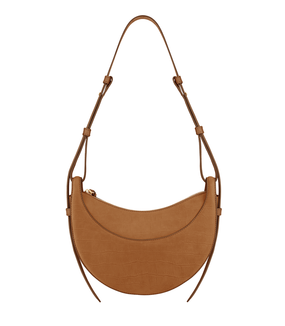 Avelin Omuz Çantası - Yılan derisi taba