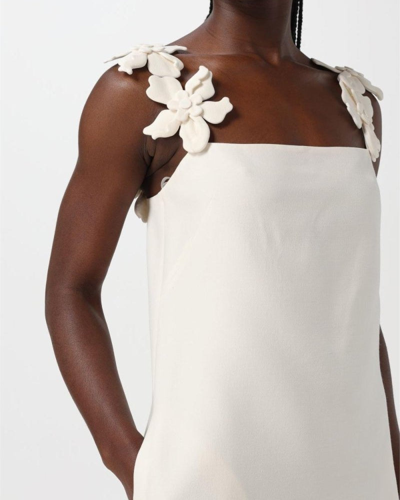 Roberta Çiçek Askılı Mini Elbise