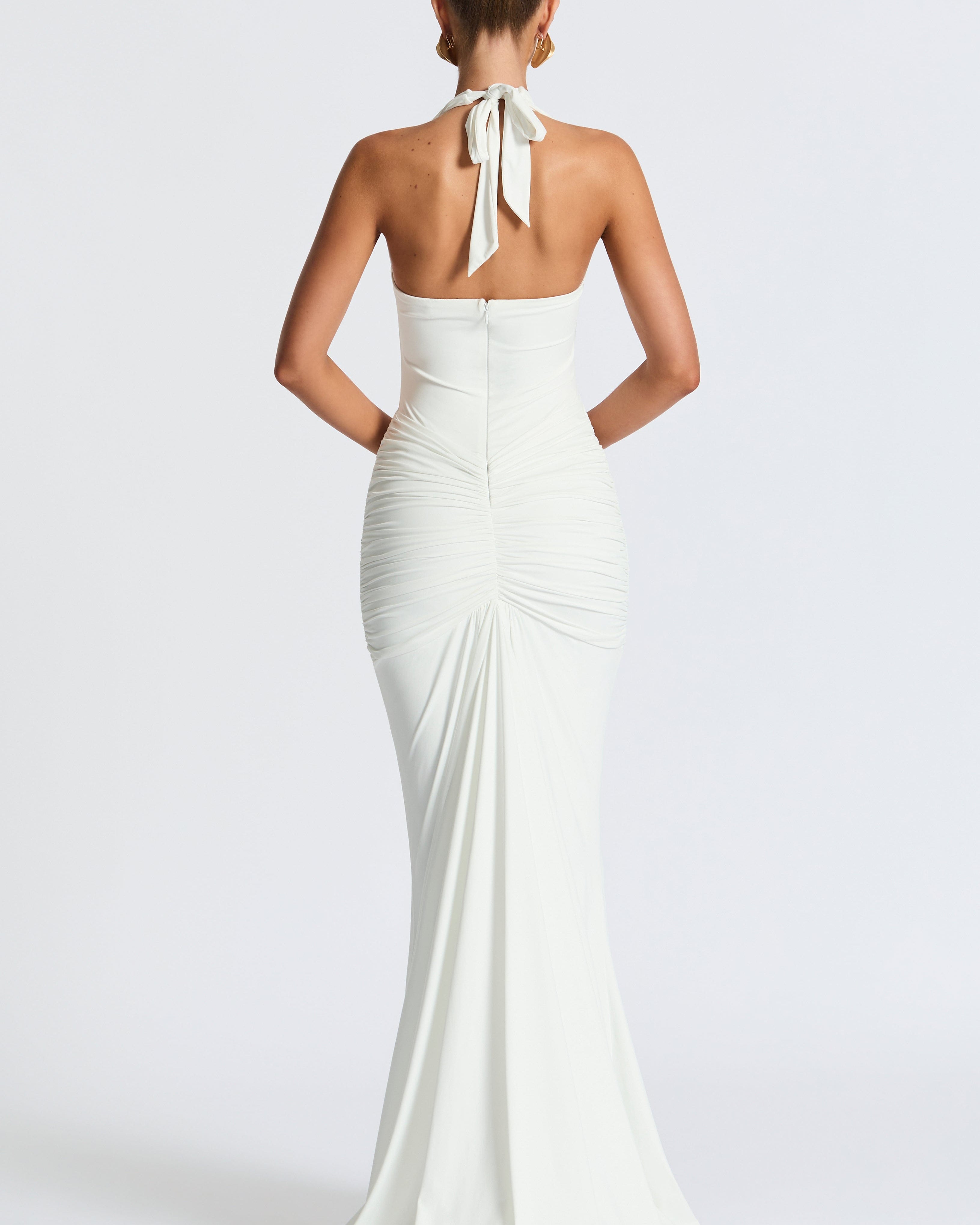 Rosetta Maxi Elbise – Beyaz