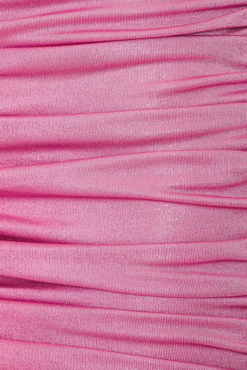 Sibyl Metalik Dekolteli Uzun Elbise