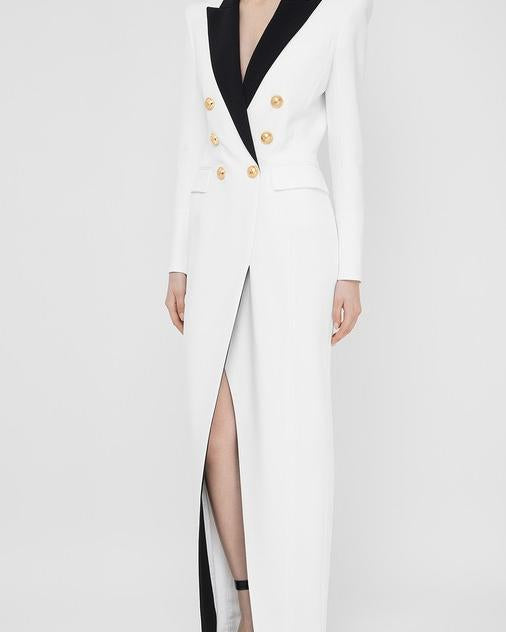 Silas Colorblock Smokin Uzun Blazer Elbise