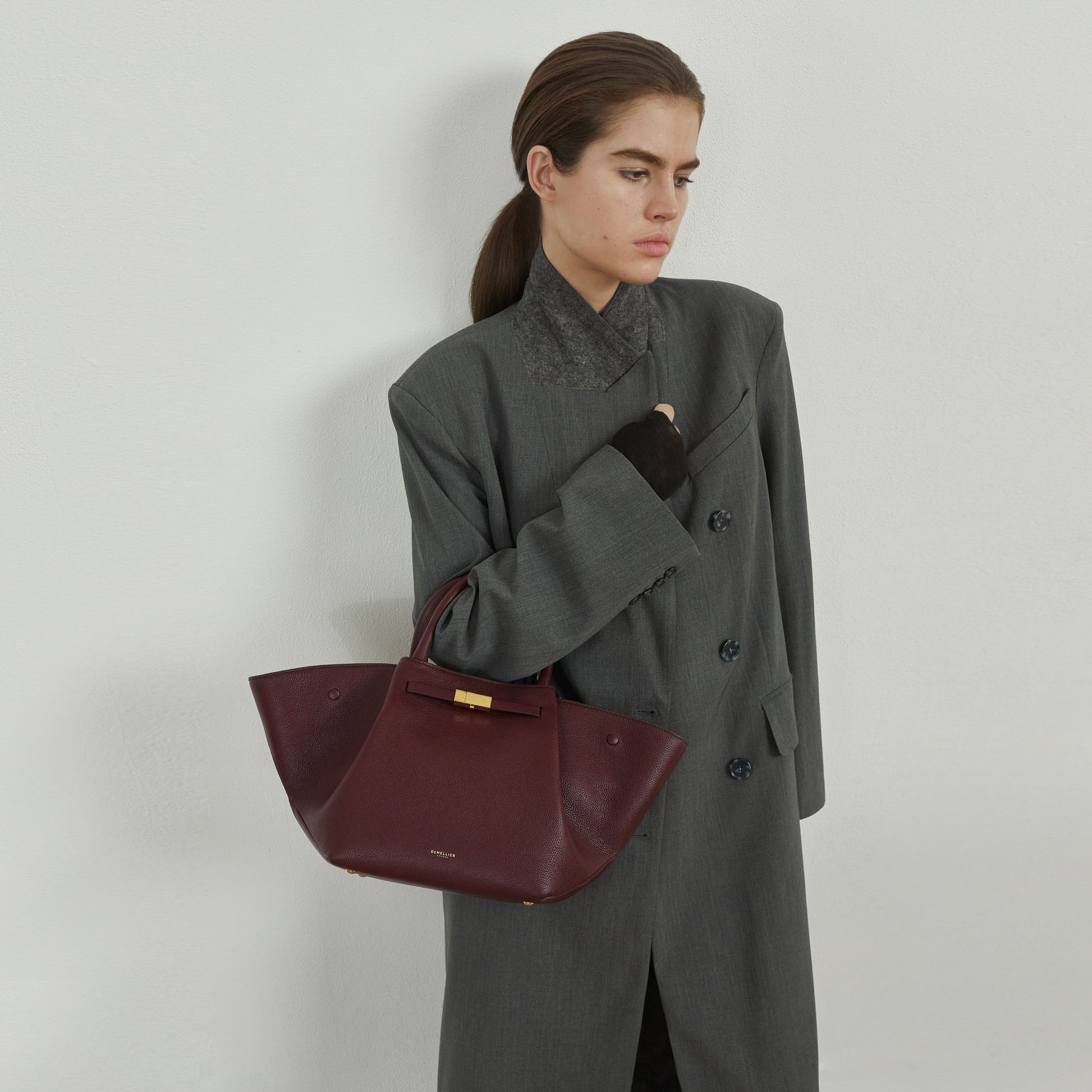 Milenne Small Tote Çanta - Bordo
