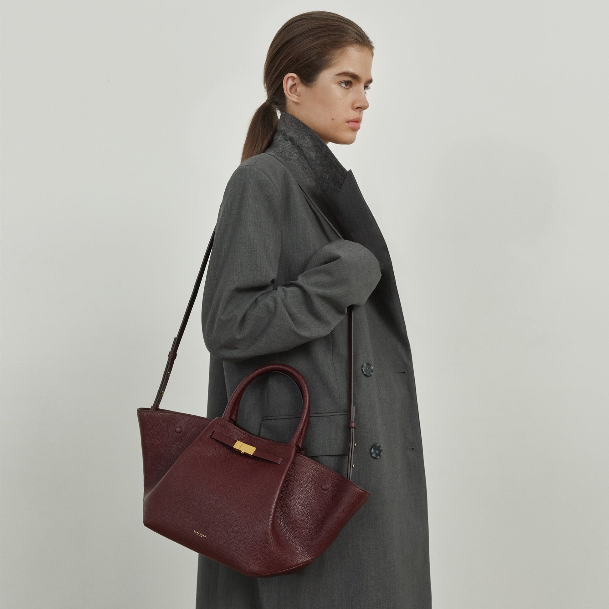 Milenne Small Tote Çanta - Bordo