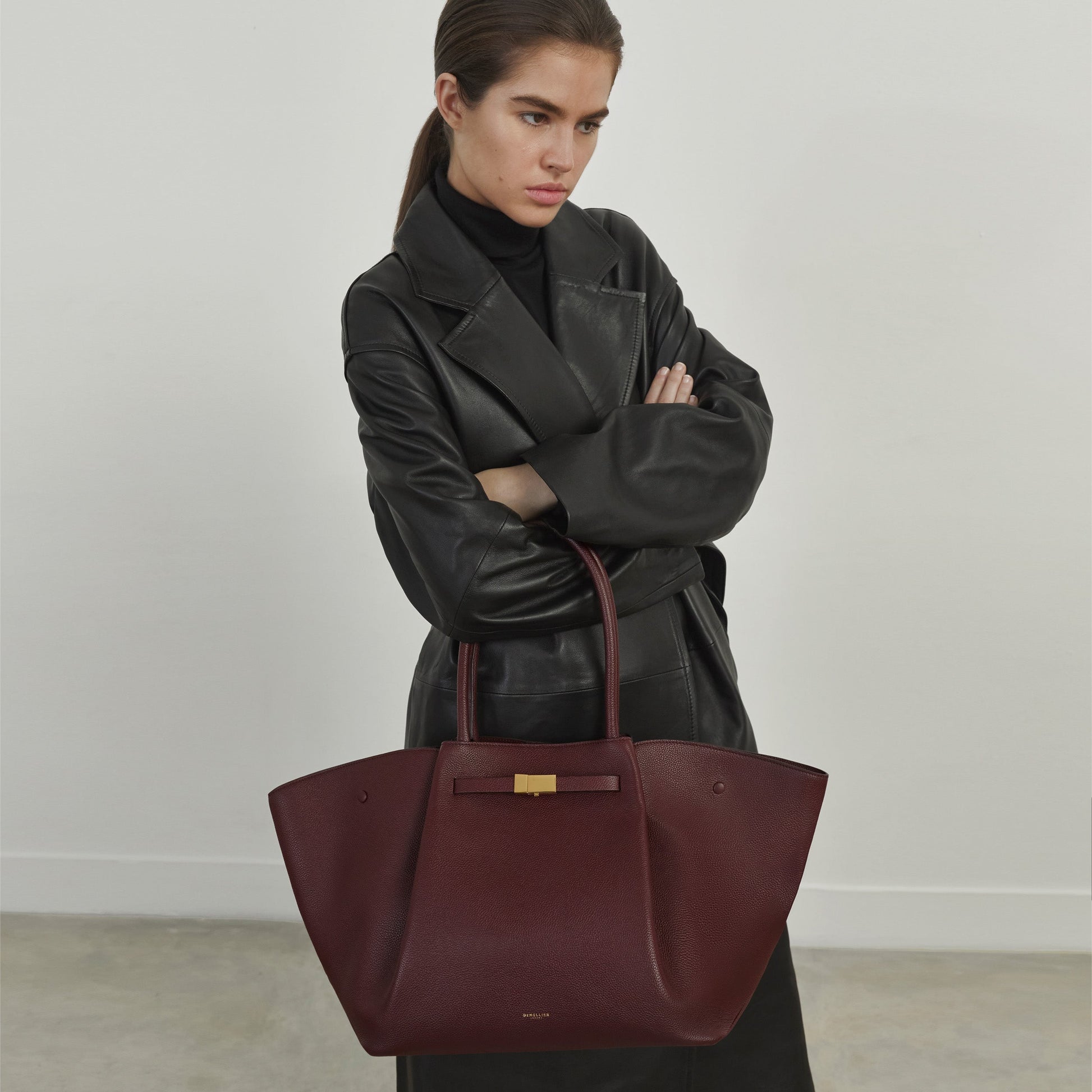 Milenne Tote Çanta - Bordo