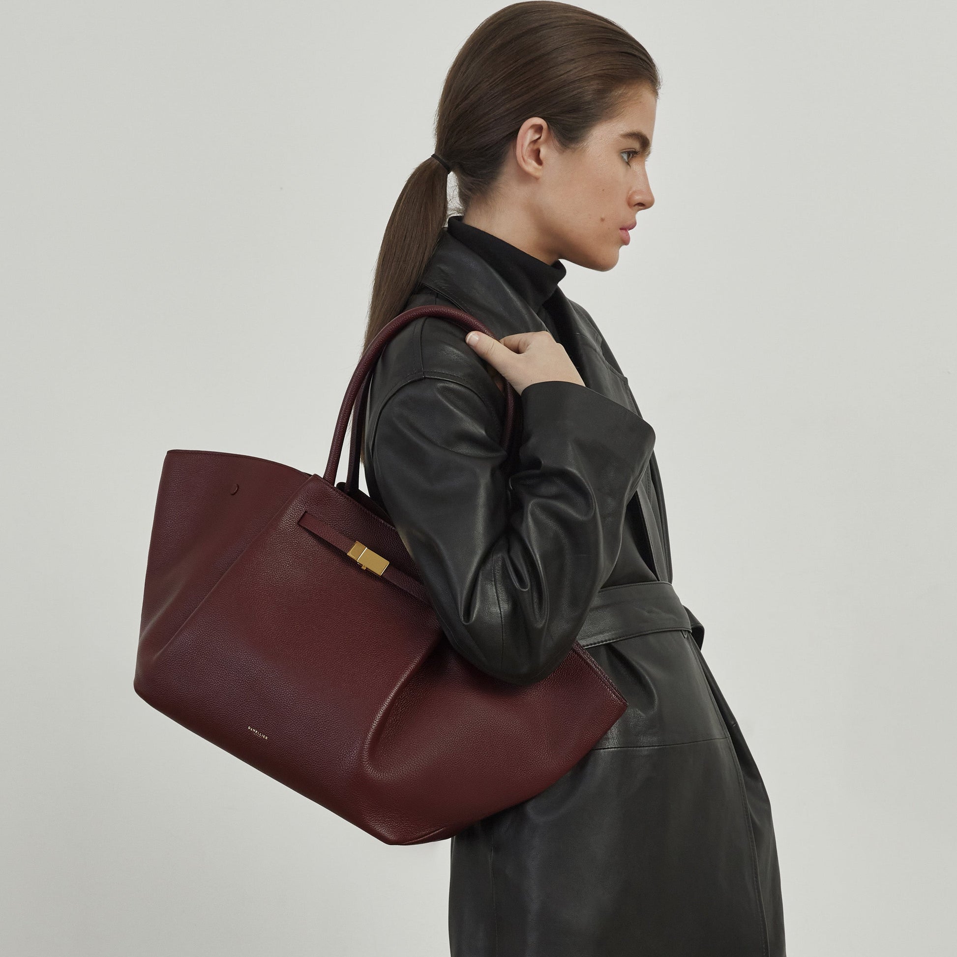 Milenne Tote Çanta - Bordo