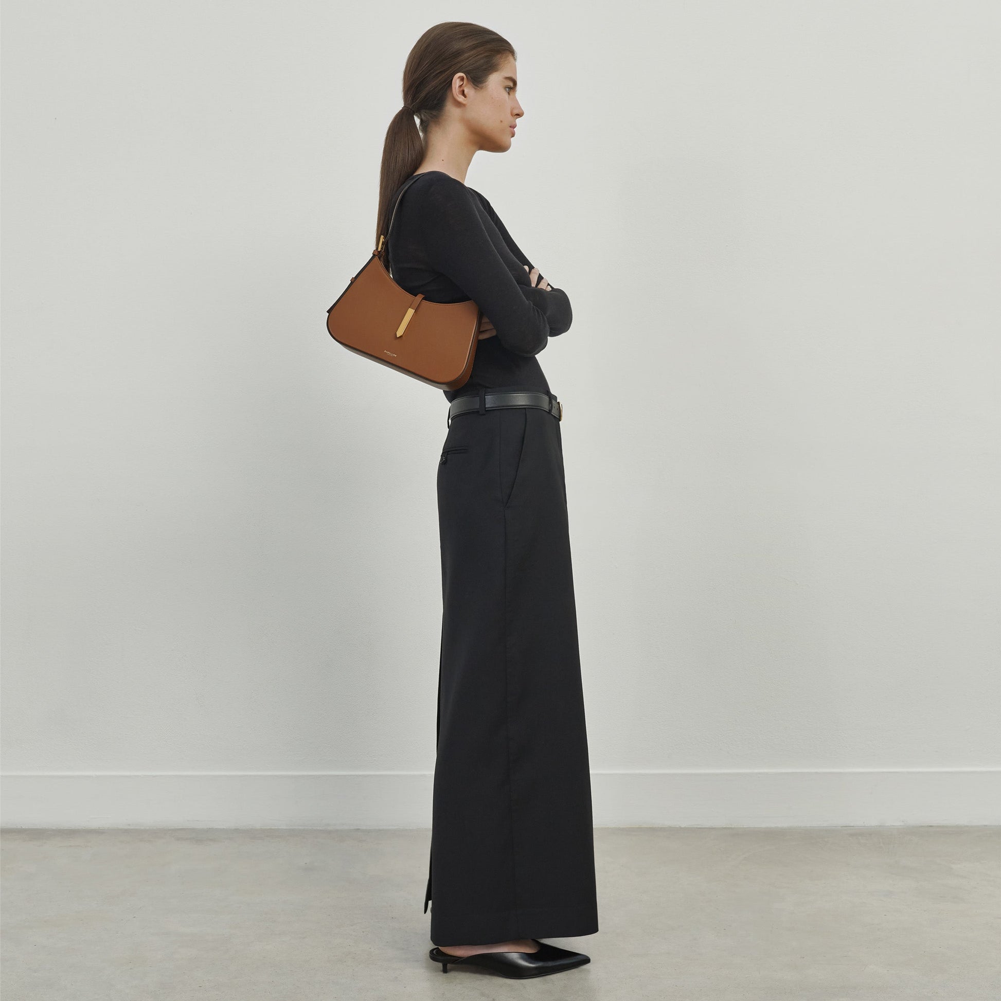 Nava Omuz Çantası - Taba