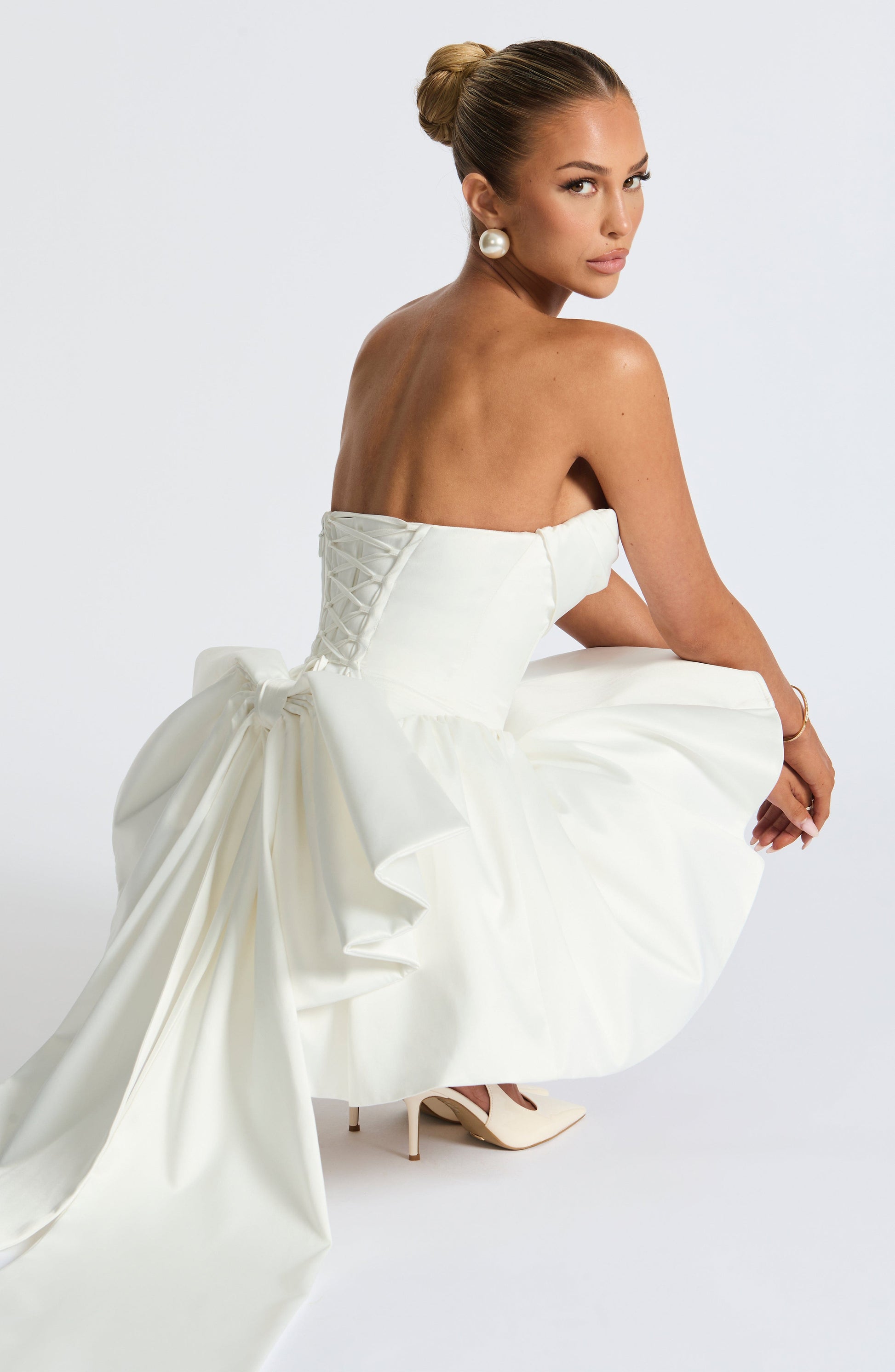 Trinity Mini Elbise - Ivory