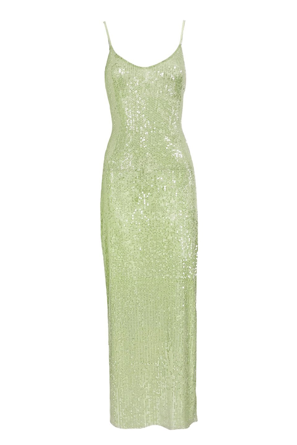 Vita Sırtı Açık Payetler Slip Maxi Elbise