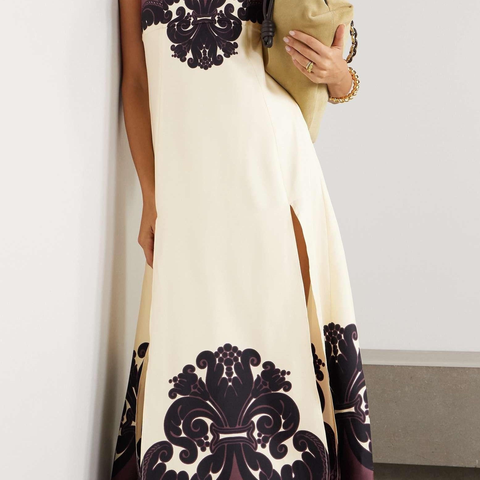 Favorita Baskılı Uzun Elbise