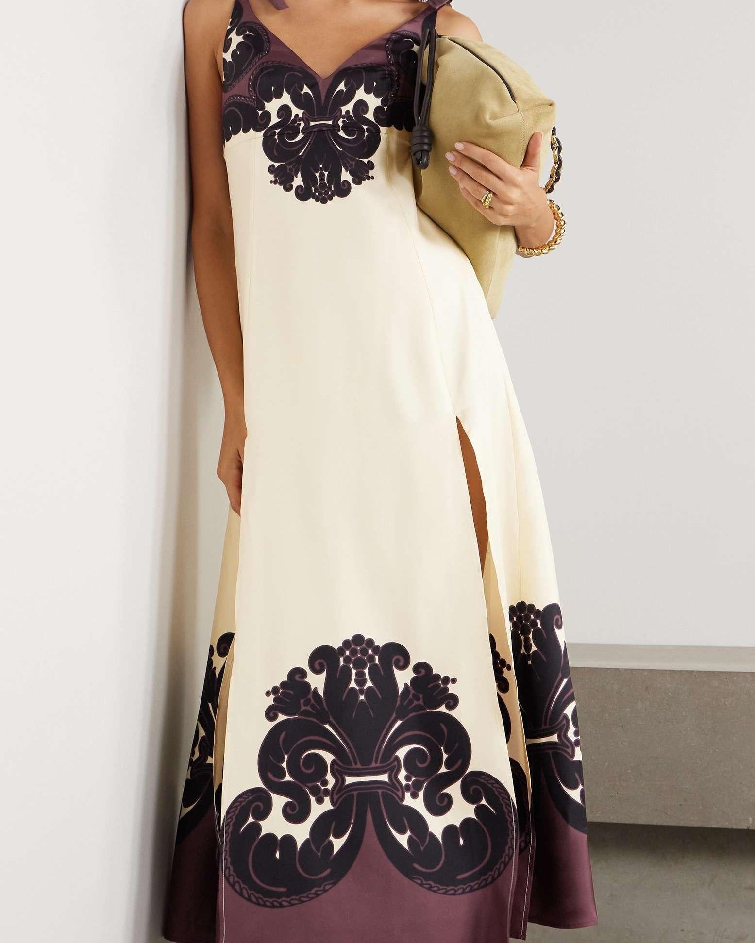 Favorita Baskılı Uzun Elbise